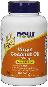 Coconut Oil (120 softgels 1000 mg) NOW Foods